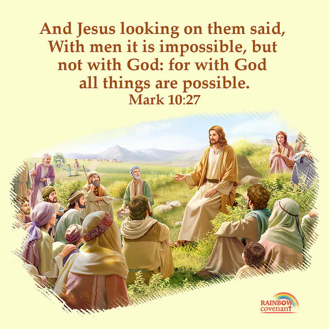 Mark 10 27 With God All Things Are Possible Bible Quote